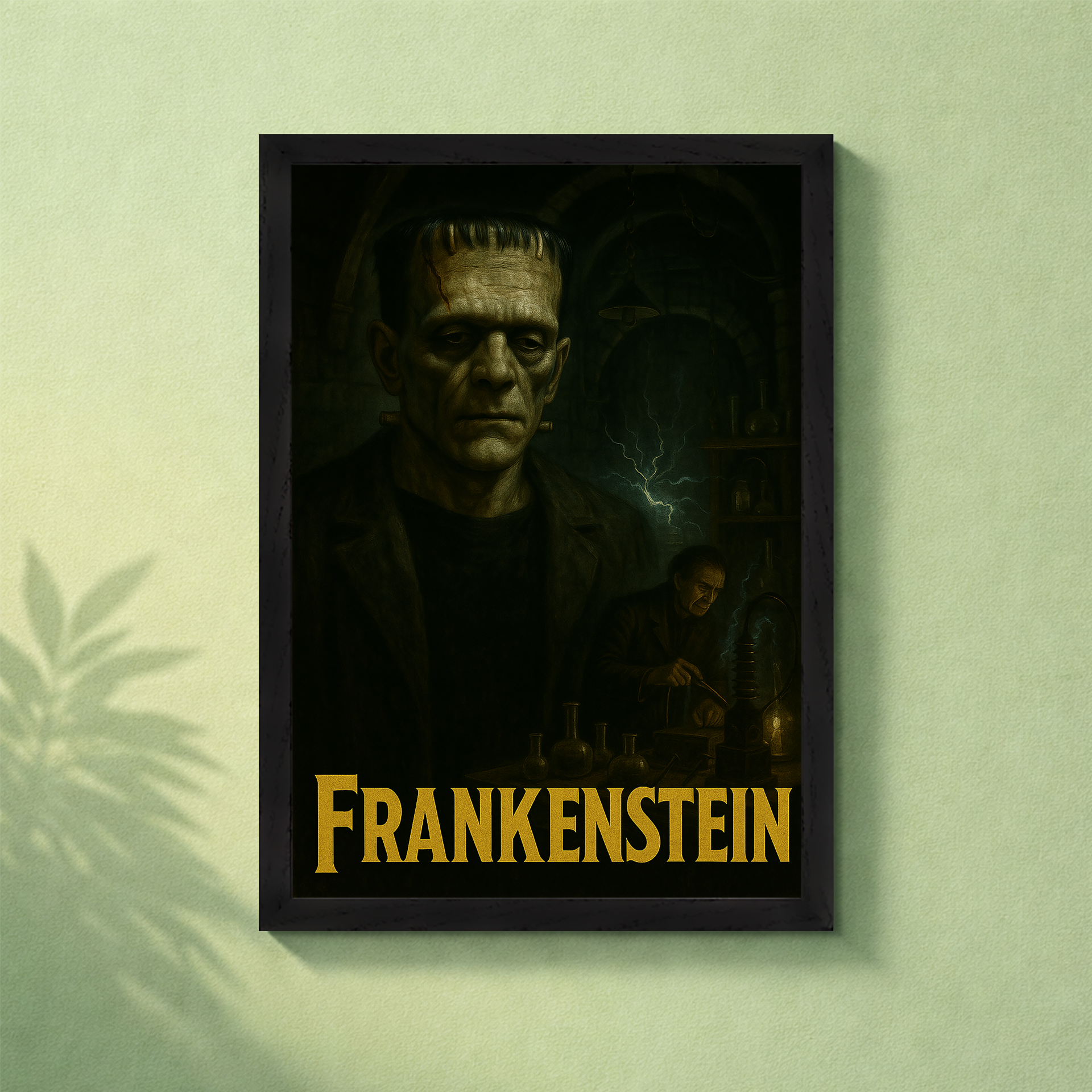Frankenstein Poster with frame
