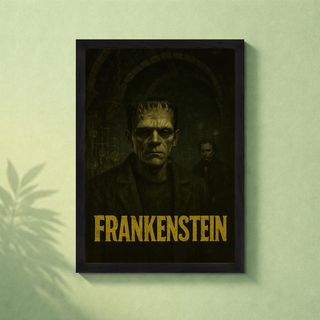 Frankenstein Poster with frame