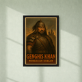 Genghis Khan Poster with frame