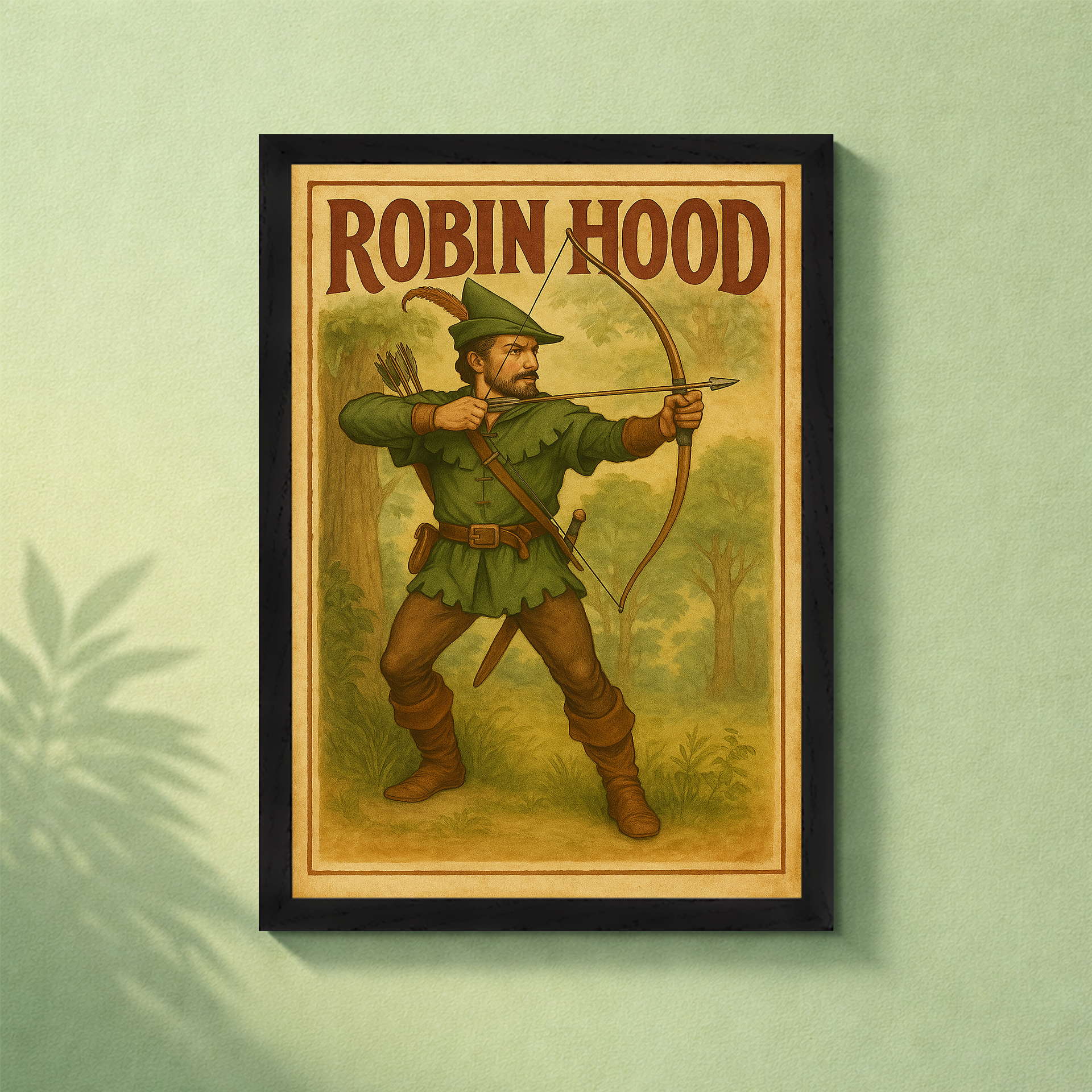Robin Hood Poster with frame