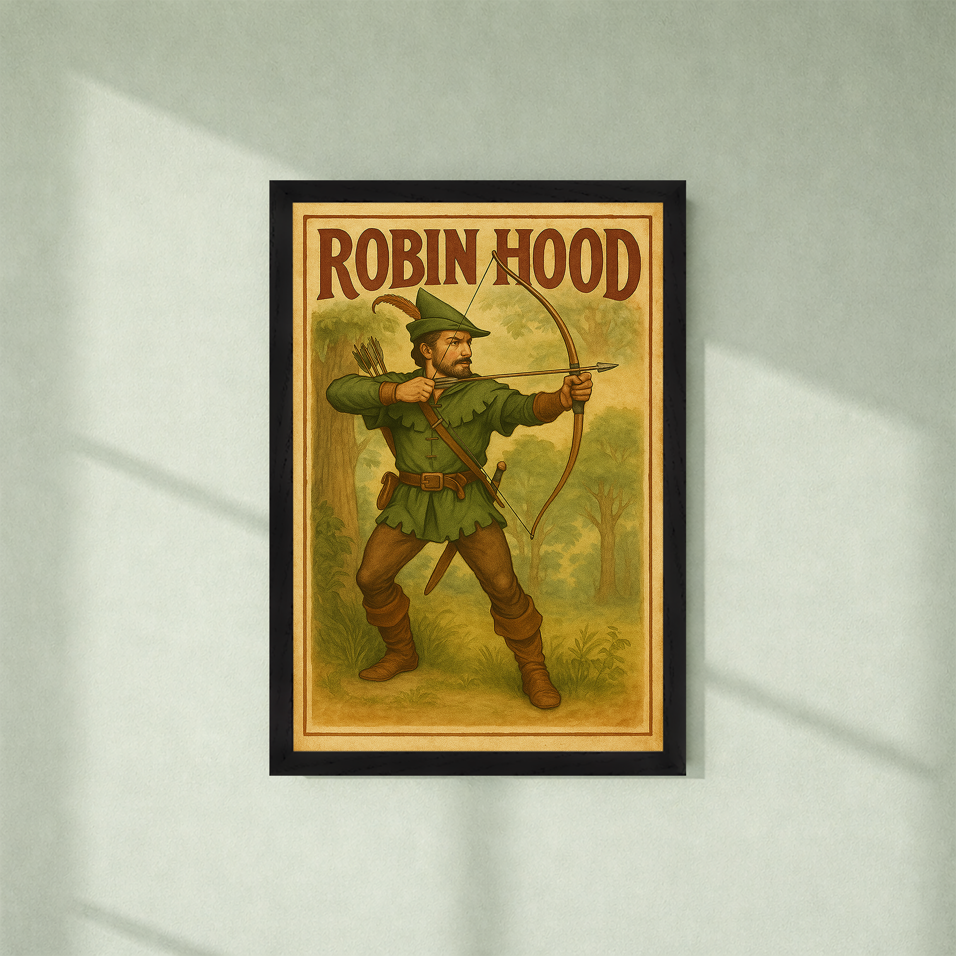 Robin Hood Poster with frame