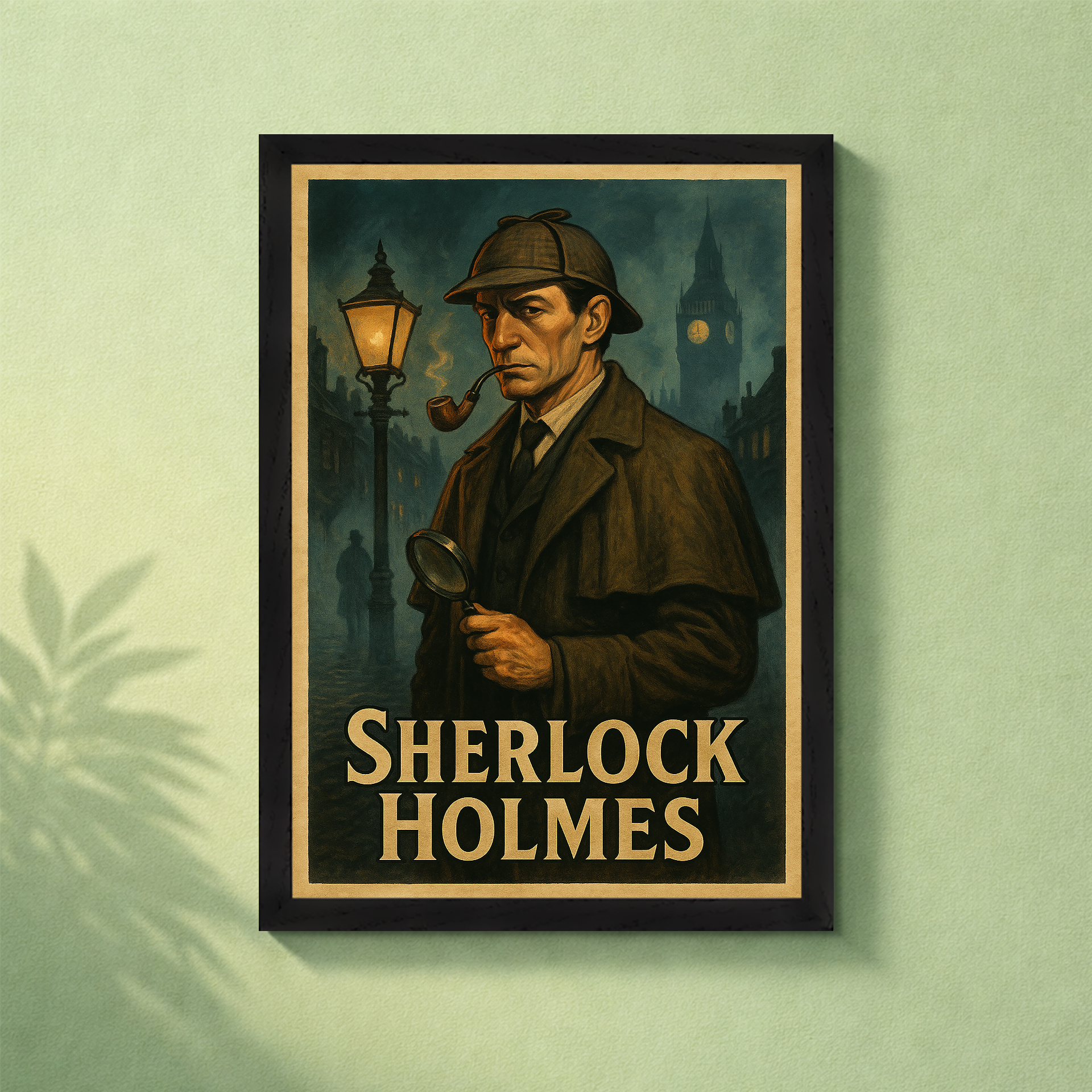 Sherlock Holmes Poster with frame