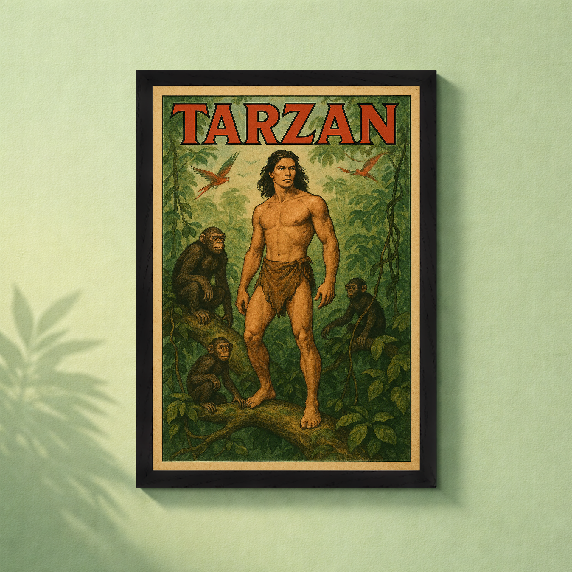 Tarzan Poster with frame