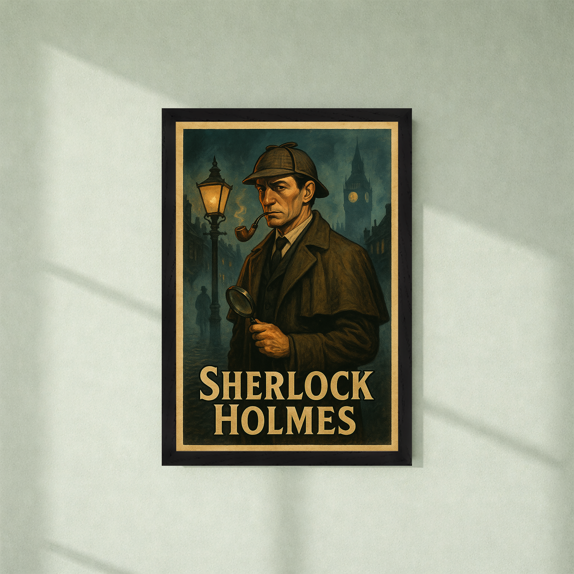Sherlock Holmes Poster with frame